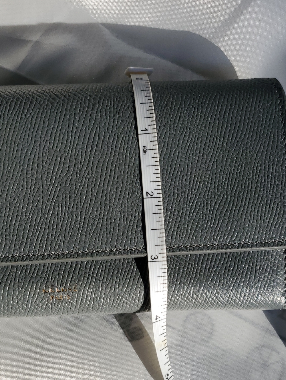 Celine GrLeather Long Wallet - Sleek Organizer Gorgeous Conditions No Calls Offs - Picture 13 of 16
